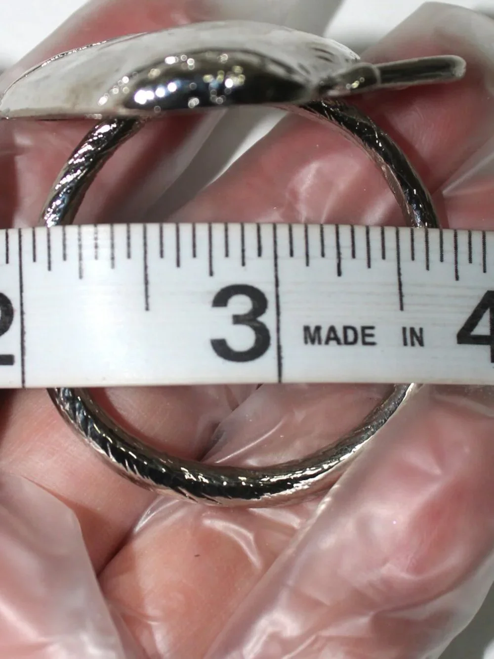 Set of 4 Emenee Silver Tone Coffee or Tea Cup Shaped Napkin Rings